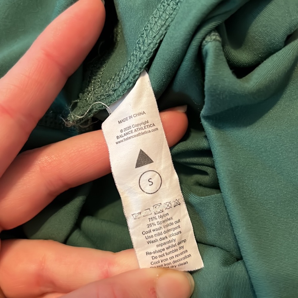 Balance Cloud Short, jade, size small, gently-used, sold out online - Picture 4 of 6